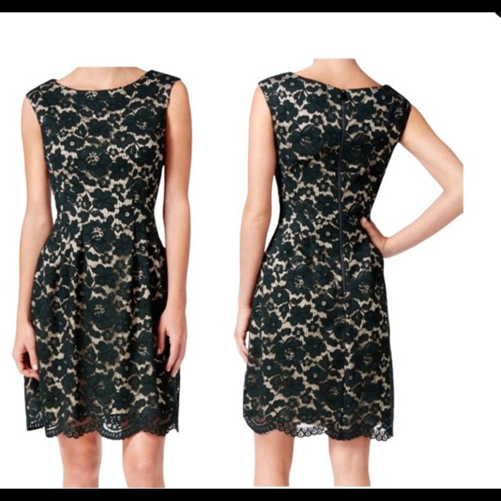 Black lace dress